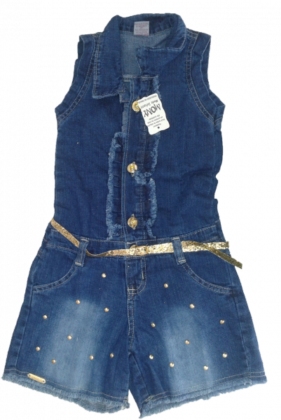 Macacão Infantil Jeans